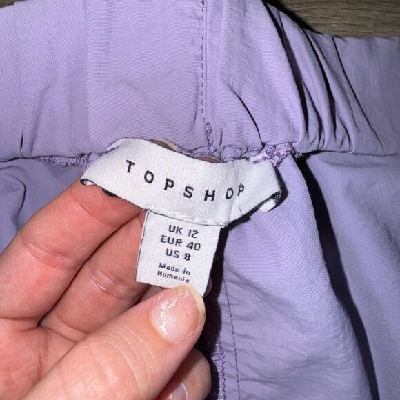 Women's TopShop Pastel Purple Athletic Shorts - Picture 3 of 5